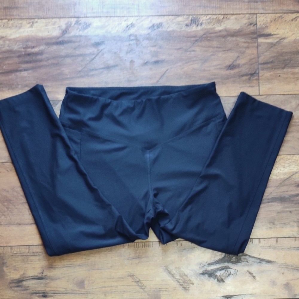 Navy Blue High-Waisted Leggings